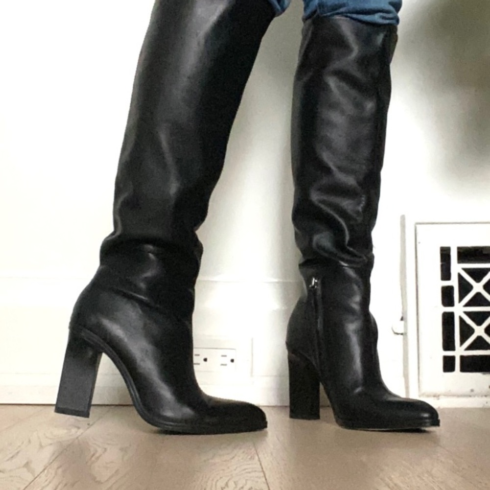 Zara tall leather boots
